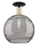 Innovations - 716-1C-BAB-G1213-12SM - One Light Semi-Flush Mount - Arcadia - Black Antique Brass