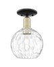 Innovations - 716-1C-BAB-G1215-8 - One Light Semi-Flush Mount - Arcadia - Black Antique Brass