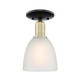 Innovations - 716-1C-BAB-G381 - One Light Semi-Flush Mount - Arcadia - Black Antique Brass