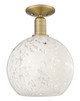 Innovations - 716-1C-BB-G1216-10WM - One Light Semi-Flush Mount - Arcadia - Brushed Brass