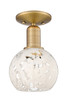 Innovations - 716-1C-BB-G1216-6WM - One Light Semi-Flush Mount - Arcadia - Brushed Brass