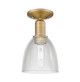 Innovations - 716-1C-BB-G382 - One Light Semi-Flush Mount - Arcadia - Brushed Brass