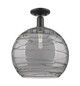 Innovations - 716-1C-BK-G1213-14SM - One Light Semi-Flush Mount - Arcadia - Matte Black