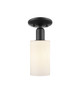 Innovations - 716-1C-BK-G801 - One Light Semi-Flush Mount - Arcadia - Matte Black
