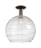 Innovations - 716-1C-OB-G1213-14CL - One Light Semi-Flush Mount - Arcadia - Oil Rubbed Bronze