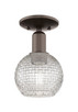 Innovations - 716-1C-OB-G122C-6CL - One Light Semi-Flush Mount - Arcadia - Oil Rubbed Bronze