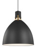 Visual Comfort Studio - P1443MB-L1 - LED Pendant - Brynne - Matte Black