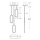 Atom Three Light Pendant (FPDC3-CC-GD)