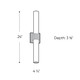 Noble Two LED Vanity (LEDVAN002-CC-24CH)