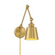 Meridian - M90089NB - Two Light Wall Sconce - Natural Brass