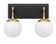 Varaluz - 352B02BLSB - Two Light Bath - Allie - Black/Satin Brass