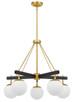 Allie Five Light Chandelier (352C05BLSB)