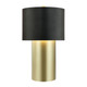 Varaluz - 368T01GOB - One Light Table Lamp - Secret Agent - Painted Gold/Black Leather