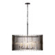 Varaluz - 393P08MBFG - Eight Light Pendant - Park Row - Matte Black/French Gold