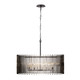 Varaluz - 393P10MBFG - Ten Light Pendant - Park Row - Matte Black/French Gold