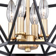 Turin Four Light Semi Flush Mount (C0174)