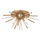 Vaxcel - C0250 - Four Light Flush Mount - Aria - Natural Brass