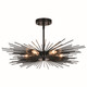 Vaxcel - C0256 - Six Light Semi-Flush Mount - Nikko - Matte Black