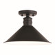 Vaxcel - C0257 - One Light Semi-Flush Mount - Akron - Oil Rubbed Bronze and Matte White