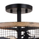 Kodiak Three Light Semi-Flush Mount (C0263)