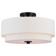 Vaxcel - C0281 - Three Light Semi-Flush Mount - Burnaby - Black
