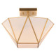 Vaxcel - C0331 - Two Light Semi-Flush Mount - Burnett - Muted Brass
