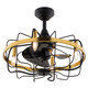 Vaxcel - F0127 - 21Ceiling Fan - Kenton - Black/Satin Brass