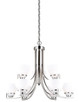 Vaxcel - H0175 - Nine Light Chandelier - Metropolis - Satin Nickel