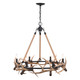 Vaxcel - H0261 - Six Light Chandelier - Breckenridge - Aged Iron