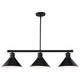 Vaxcel - H0269 - Three Light Linear Chandelier - Akron - Oil Rubbed Bronze
