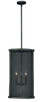 Vaxcel - P0101 - Three Light Pendant - Wicker Park - Warm Pewter