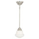 Vaxcel - P0154 - One Light Mini Pendant - Huntley - Satin Nickel