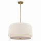Vaxcel - P0192 - Four Light Pendant - Burnaby - Matte Brass