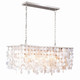 Vaxcel - P0240 - Five Light Linear Chandelier - Elsa - Satin Nickel
