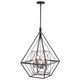 Vaxcel - P0328 - Four Light Pendant - Bartlett - Oil Rubbed Bronze and Satin Nickel