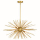 Vaxcel - P0366 - Six Light Pendant - Nikko - Gold
