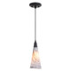 Vaxcel - P0409 - One Light Mini Pendant - Milano - Matte Black