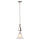 Vaxcel - P0415 - One Light Mini Pendant - Monrovia - Brushed Nickel