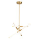 Vaxcel - P0426 - LED Pendant - Avalon - Muted Brass