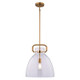 Vaxcel - P0431 - One Light Pendant - Madrona - Muted Brass