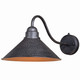 Vaxcel - T0351 - One Light Outdoor Wall Mount - Outland - Aged Iron/Light Gold