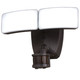 Vaxcel - T0619 - LED Outdoor Motion Sensor Security Flood Light - Zeta - Bronze