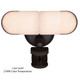 Lambda LED Outdoor Motion Sensor Linkable Flood Light (T0625)