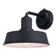 Vaxcel - T0750 - One Light Outdoor Wall Mount - Hammond - Matte Black and White
