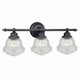 Vaxcel - W0190 - Three Light Vanity - Huntley - Oil Rubbed Bronze