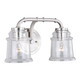 Vaxcel - W0240 - Two Light Vanity - Toledo - Satin Nickel