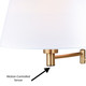 Chapeau One Light Swing Arm Wall Light (W0261)