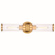 Vaxcel - W0390 - Two Light Wall Sconce - Levitt - Satin Brass