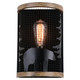 Vaxcel - W0408 - One Light Wall Sconce - Kodiak - Black/Burnished Teak