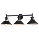 Vaxcel - W0414 - Three Light Vanity - Canton - Black and Matte White